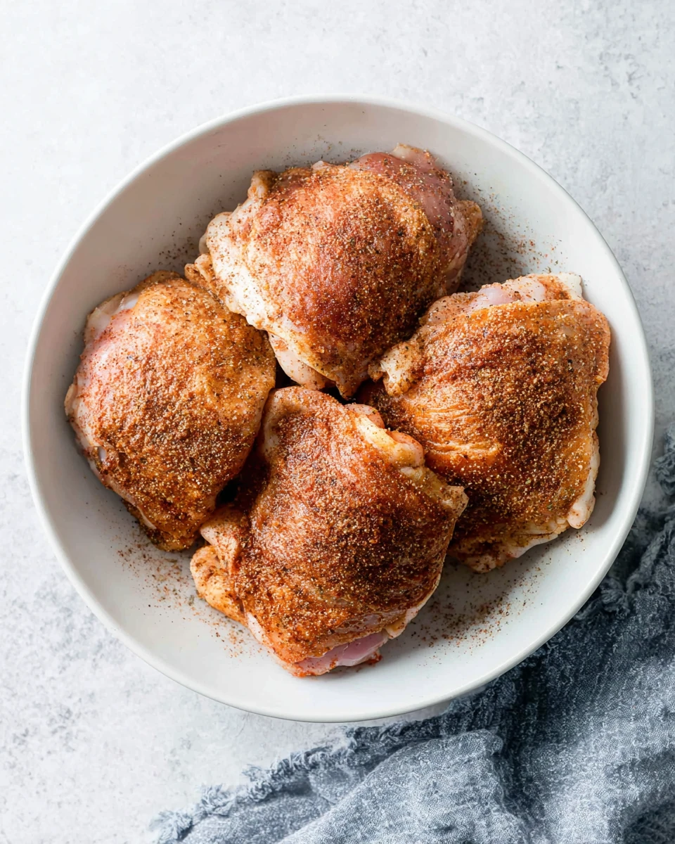 Crispy Air Fryer Chicken Thighs Preparation Delicious air fryer chicken thighs, juicy and crispy