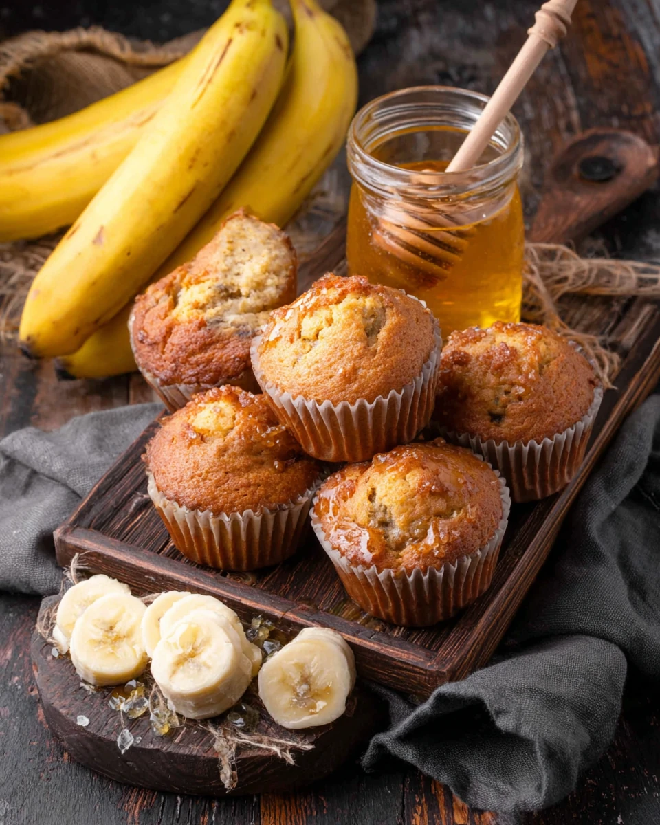 Delicious banana muffins, perfect for breakfast or snacks