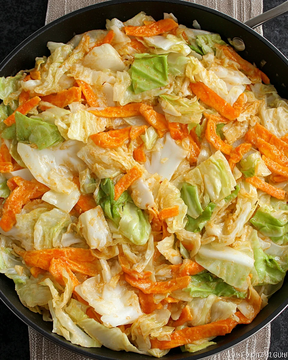 Healthy cabbage and sausage skillet packed with flavor and nutrition.