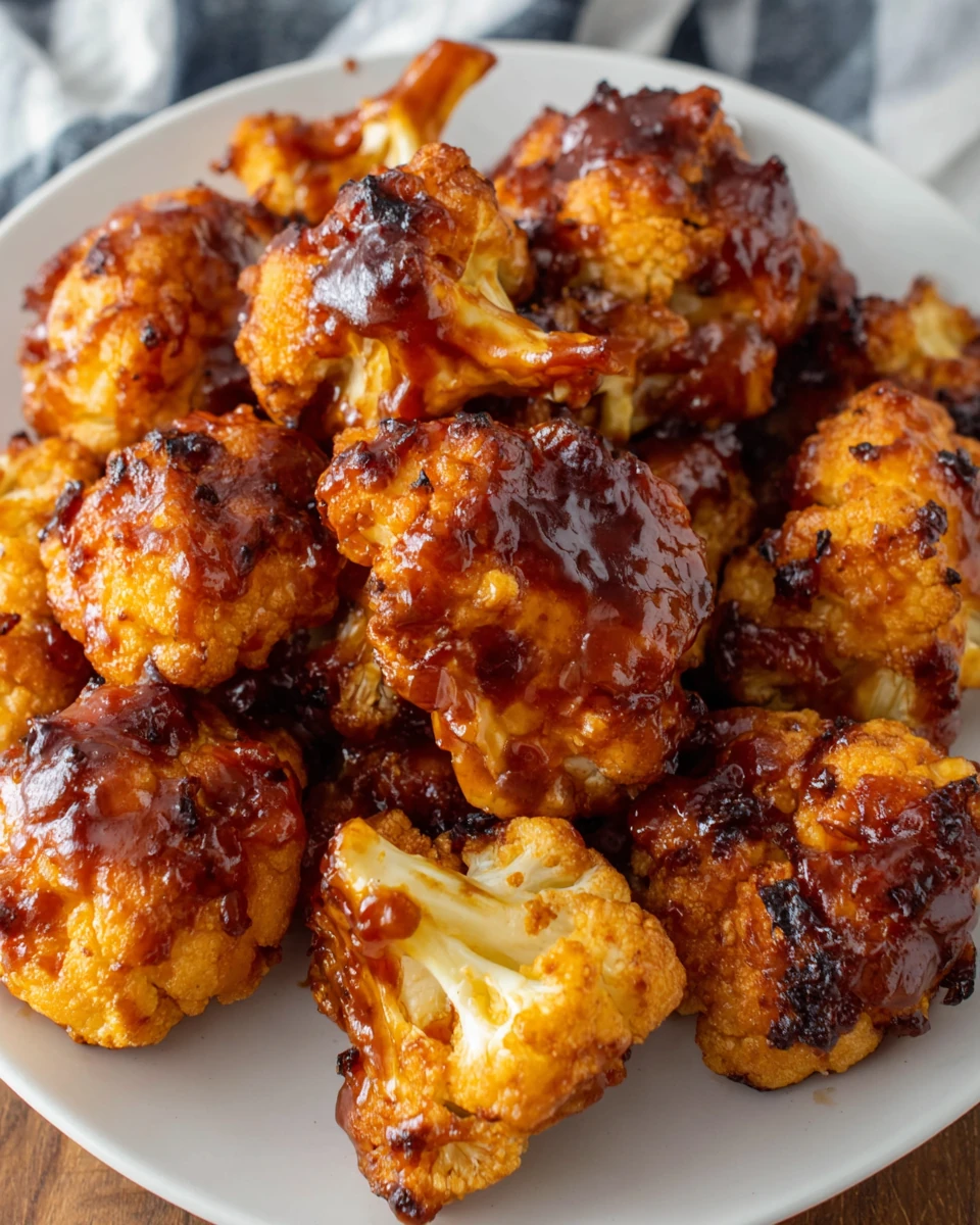 Crispy cauliflower wings perfect for game day.