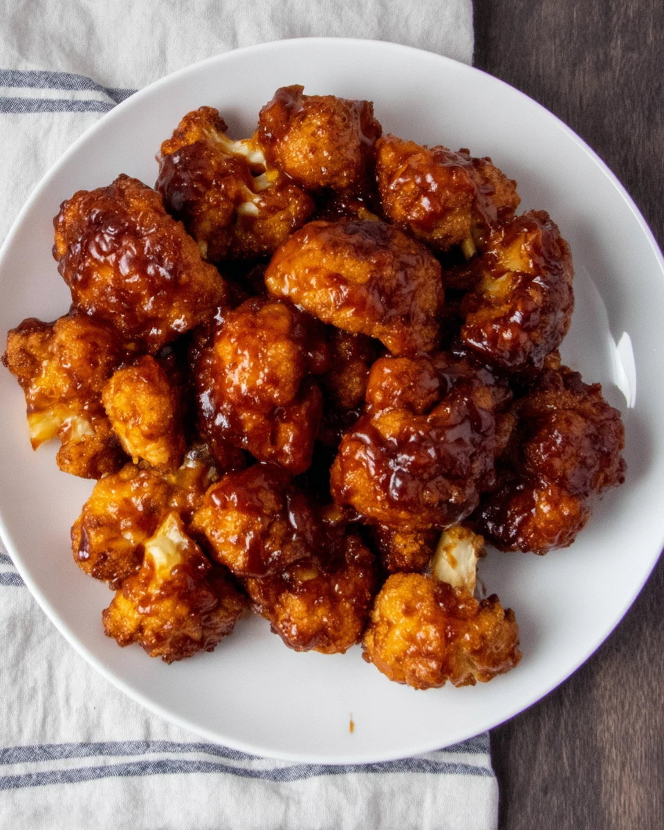 Crispy cauliflower wings, a healthy snack alternative.