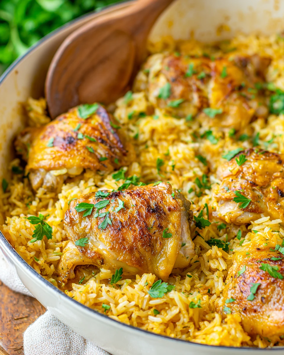 Savory chicken and rice dish perfect for family dinners.