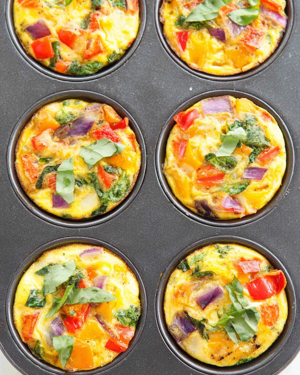 Delicious egg muffin cups for breakfast meal prep.