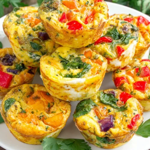 Delicious egg muffin cups packed with veggies, perfect for breakfast.