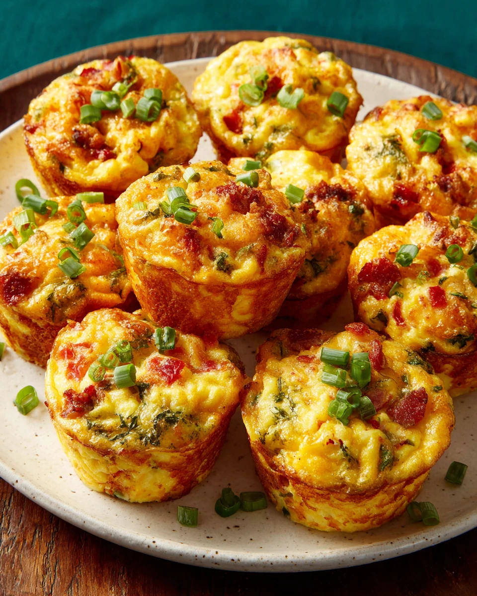 Delicious egg muffins for a quick breakfast.