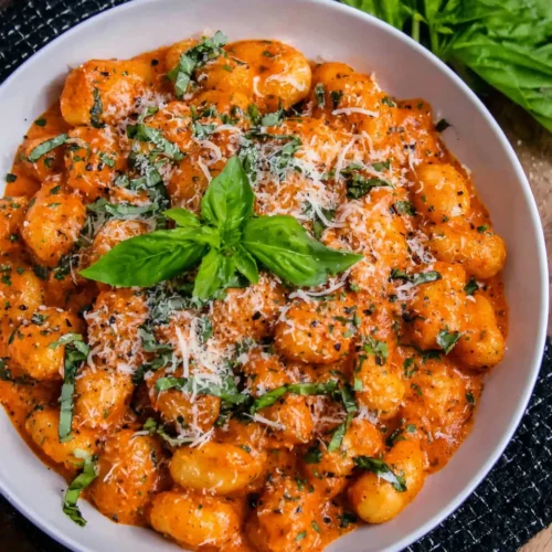 Delicious Gnocchi Recipe for Quick Weeknight Dinners 1 Delicious gnocchi recipe with creamy sauce and spinach.
