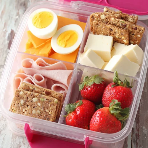 Healthy protein lunchables for kids' lunchboxes.