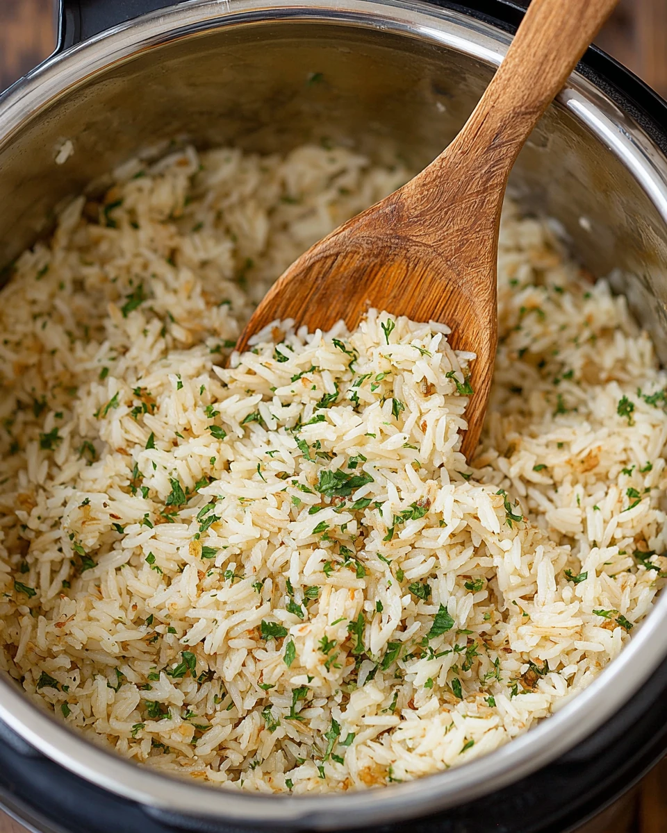 Easy Instant Pot Rice Pilaf Recipe Savory rice pilaf cooked in an Instant Pot.