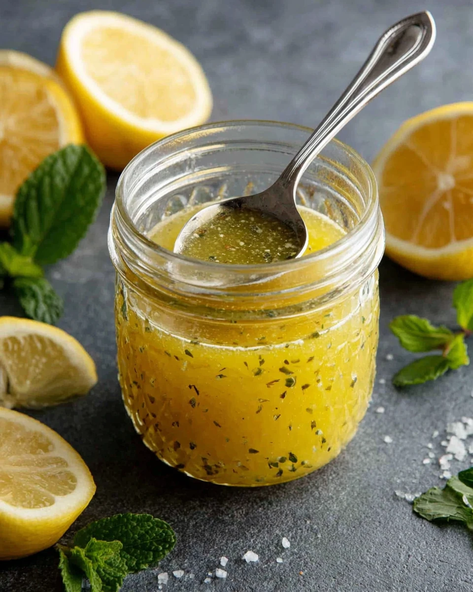 Lemon Vinaigrette for Roast Asparagus Lemon vinaigrette for roast asparagus preparation