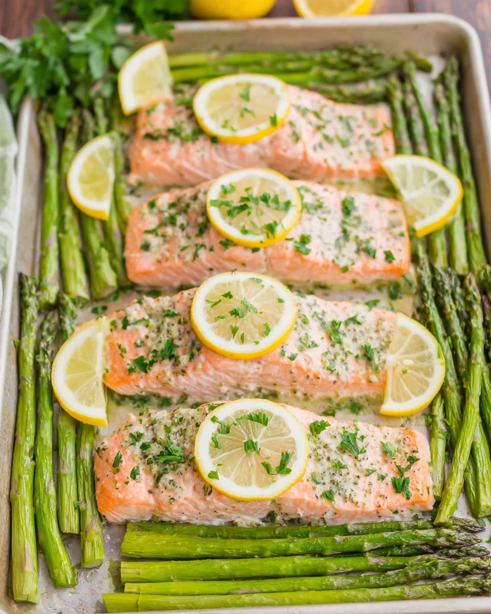 Easy Salmon and Asparagus Recipe Juicy salmon and asparagus dish, perfect weeknight dinner.