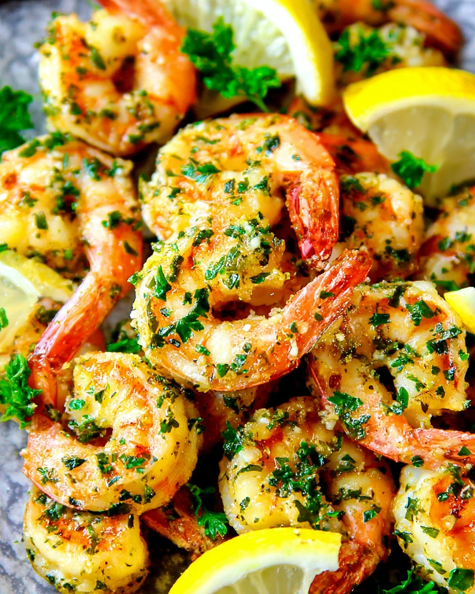 Delicious shrimp dinner with garlic and parsley, perfect for weeknights