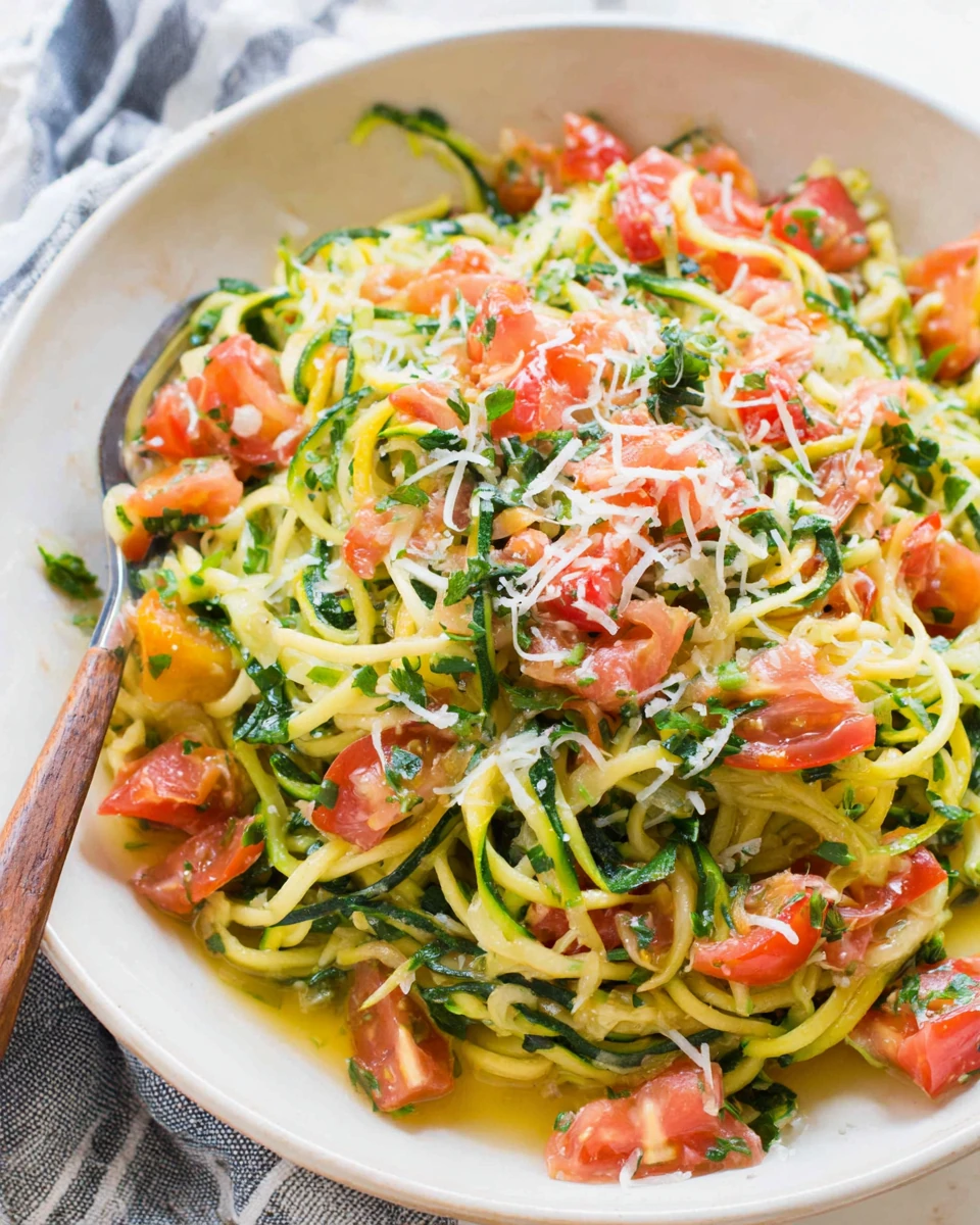 Zucchini Noodles: A Quick and Savory Low-Carb Delight