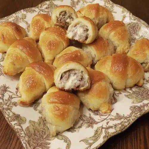 Crispy crescent sausage bites, quick and easy to make.