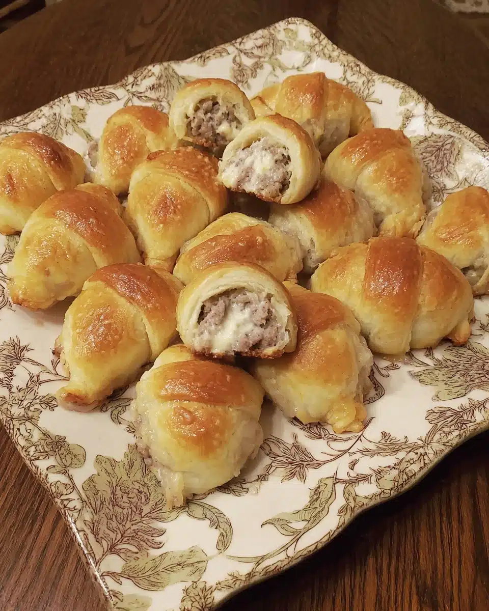 Crispy crescent sausage bites, quick and easy to make.