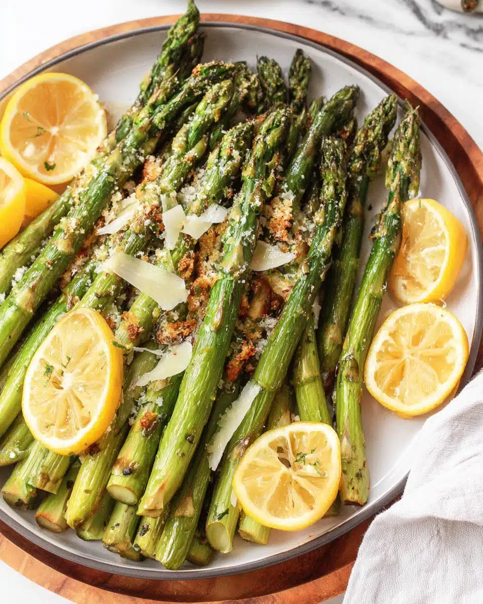 Delicious asparagus parmesan dish for a healthy snack