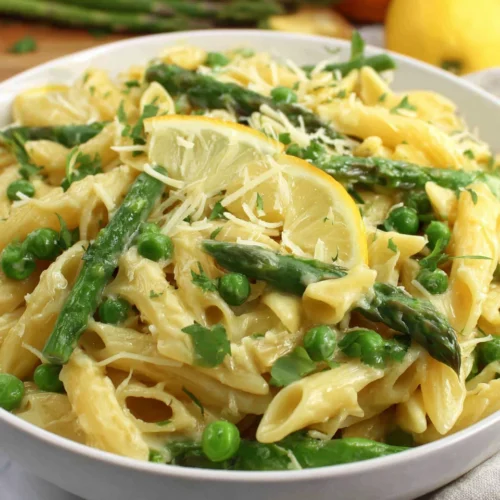 Creamy asparagus pasta perfect for quick dinners
