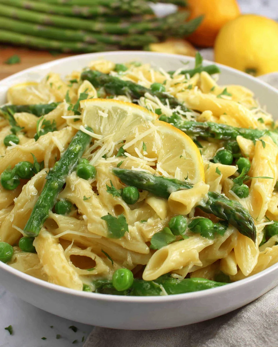 Creamy asparagus pasta perfect for quick dinners