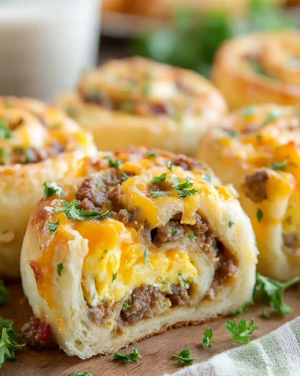 Tasty breakfast rolls perfect for busy mornings.