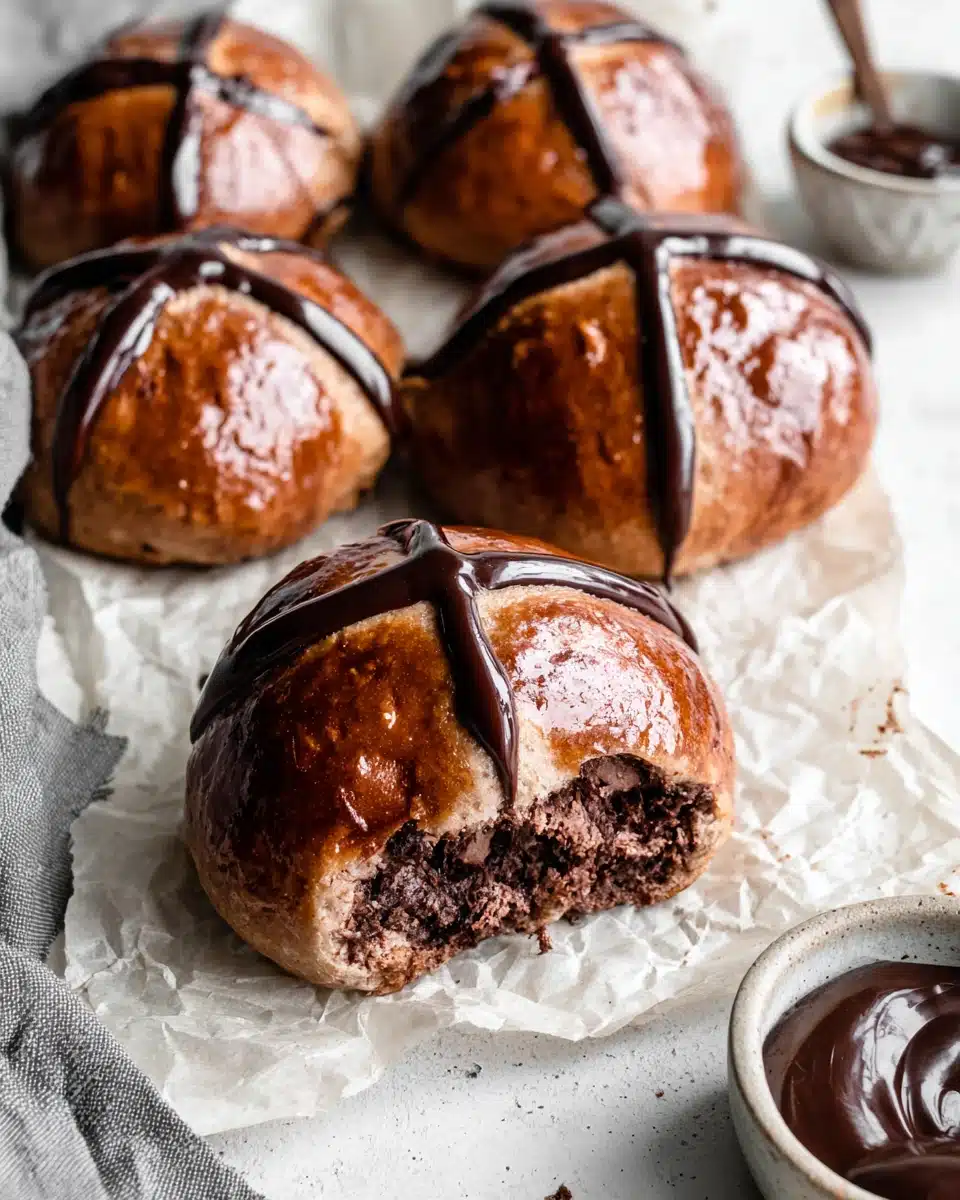 Brioche Chocolate Hot Cross Buns: Irresistibly Decadent Delight