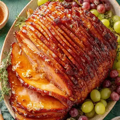 Brown Sugar Honey Glazed Ham: A Delightful Holiday Treat 1 Delicious brown sugar honey glazed ham for gatherings.