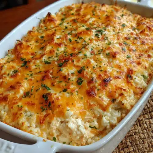 Delicious Chicken Cauliflower Rice Casserole for Easy Dinners 1 Healthy chicken cauliflower rice casserole for family dinners