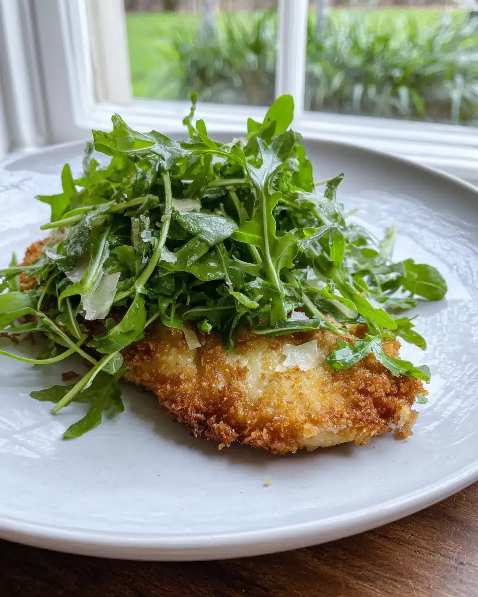 Crispy Chicken Cutlets with Arugula Salad: A Delightful Dinner