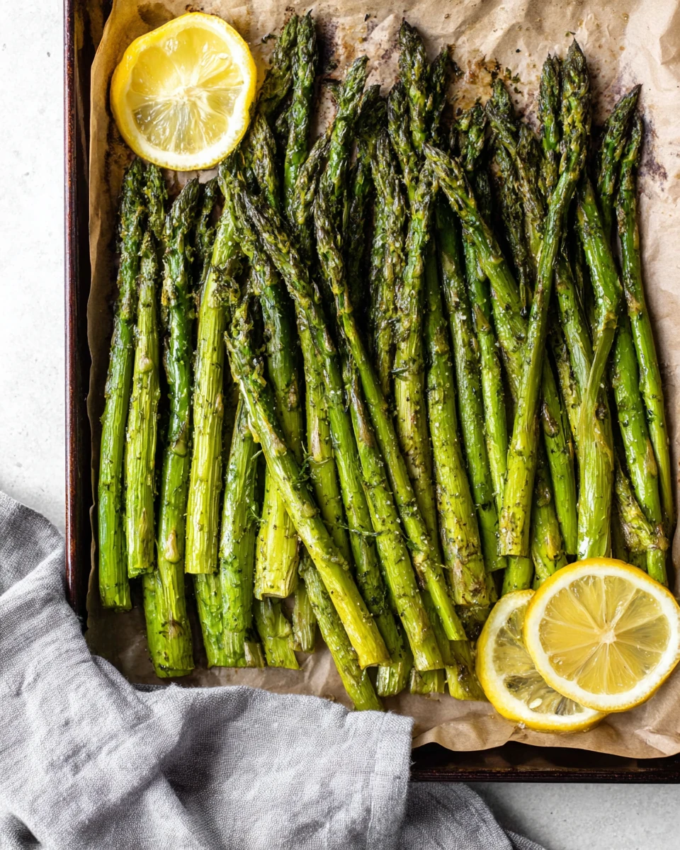 Crispy roasted asparagus, a healthy and flavorful side dish.