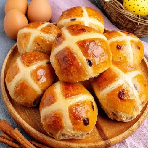 Delicious flawless hot cross buns perfect for gatherings.