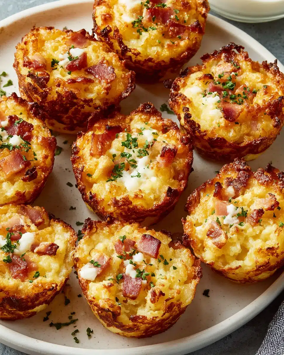 Ham and Cheese Mashed Potato Puffs Recipe Delicious ham and cheese mashed potato puffs with chives.