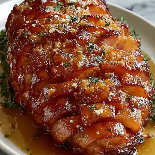 Honey Brown Sugar Glazed Ham: A Delightful Treat 1 Mouthwatering honey brown sugar glazed ham for gatherings.