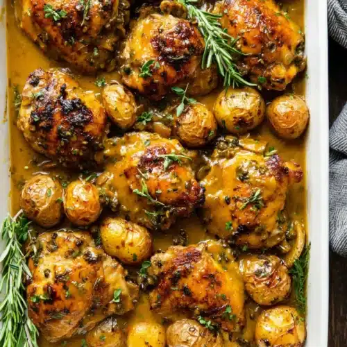 Honey Mustard Chicken and Potatoes: A Delightful Dinner 1 Honey mustard chicken and potatoes recipe for busy weeknights.