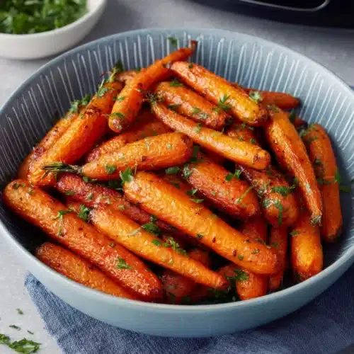 Honey roasted carrots air fryer, a flavorful side dish.