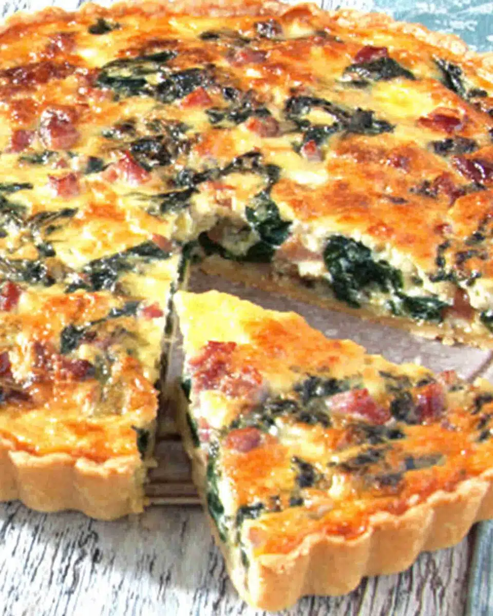 Savory quiche with fresh ingredients for perfect meals