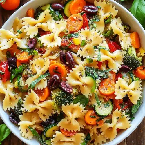 Refreshing pasta salad with lemon, perfect for gatherings.