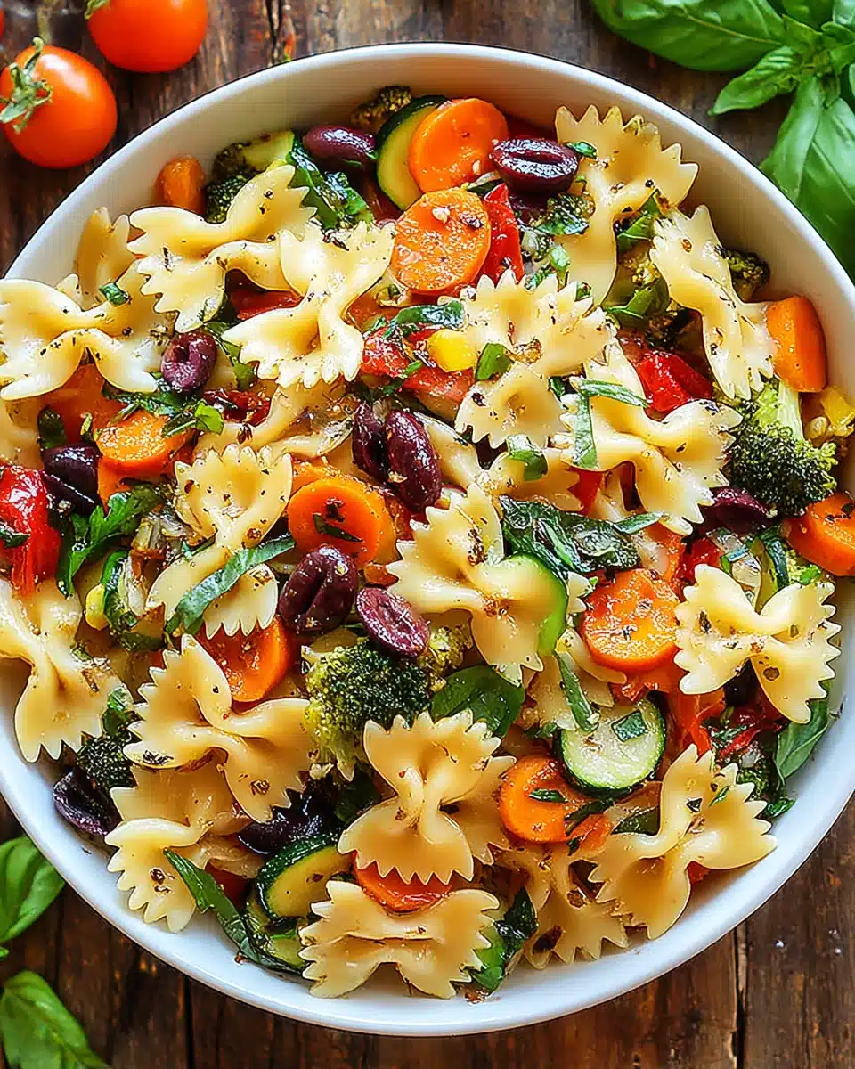Refreshing pasta salad with lemon, perfect for gatherings.