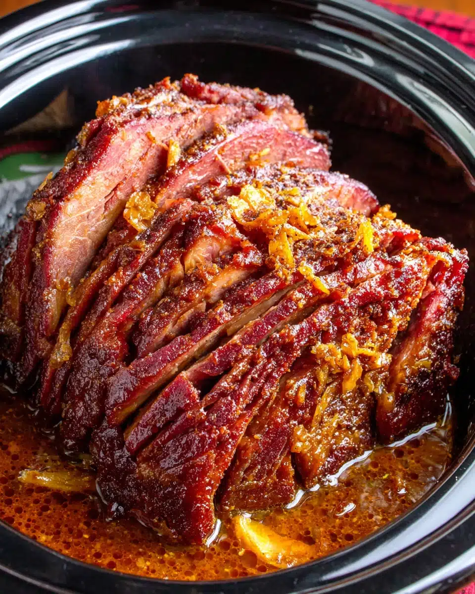 Slow Cooker Brown Sugar and Cola Glazed Ham: Irresistibly Sweet Delight