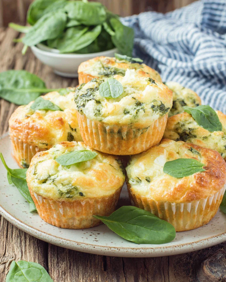 Delicious spanakopita muffins perfect for brunch or snack.