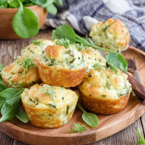 Savory spanakopita muffins, perfect for brunch.
