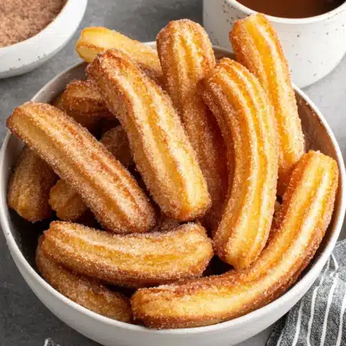 Easy churros recipe with crispy, fluffy texture.