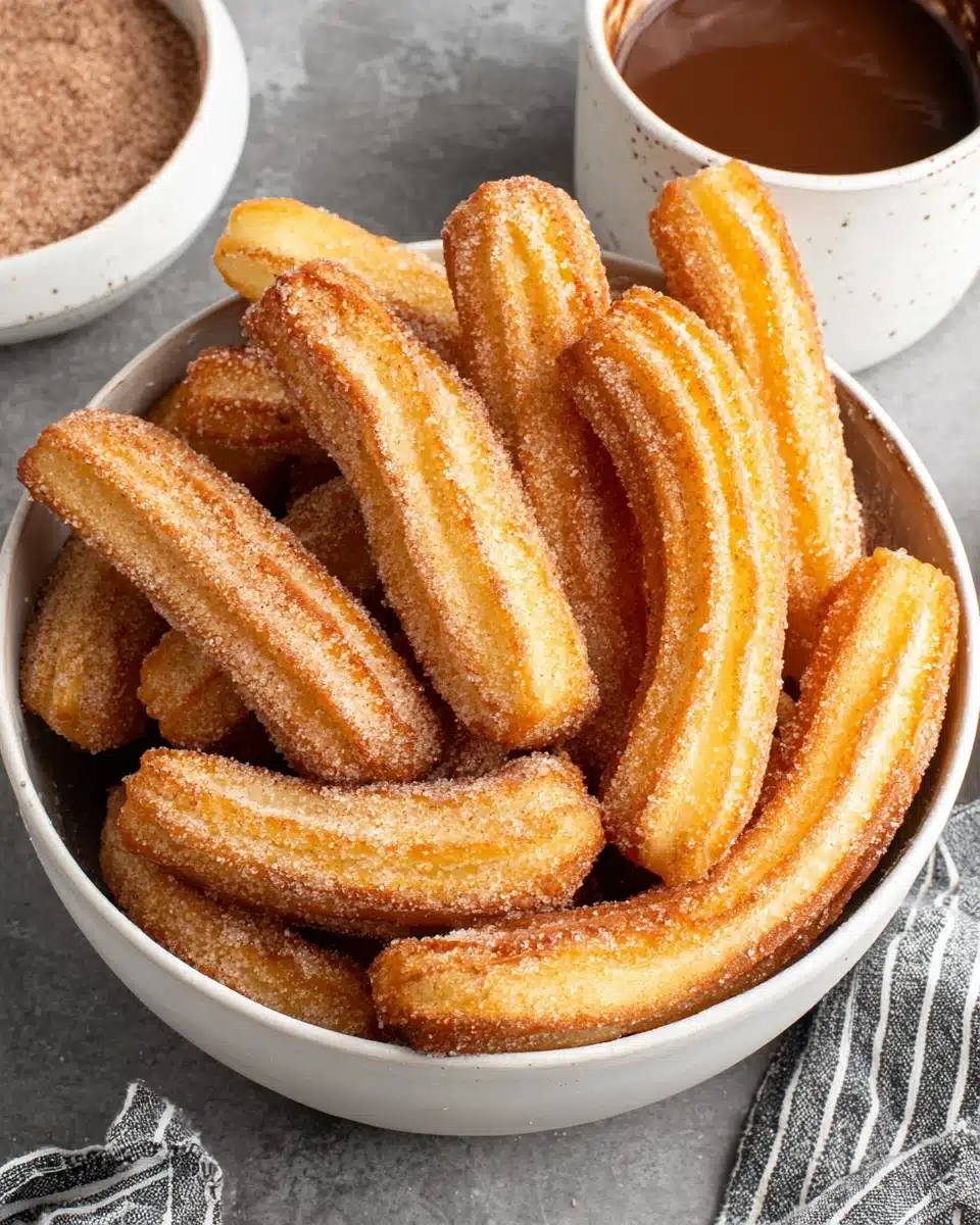 Easy churros recipe with crispy, fluffy texture.
