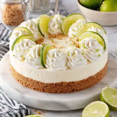 Indulgent cinco de mayo dessert featuring creamy lime flavors.