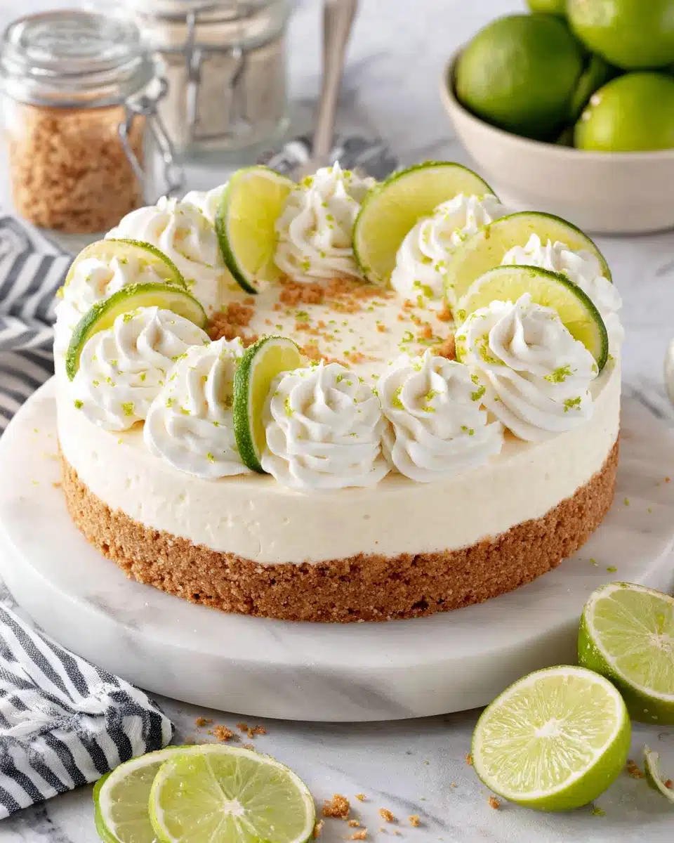 Indulgent cinco de mayo dessert featuring creamy lime flavors.