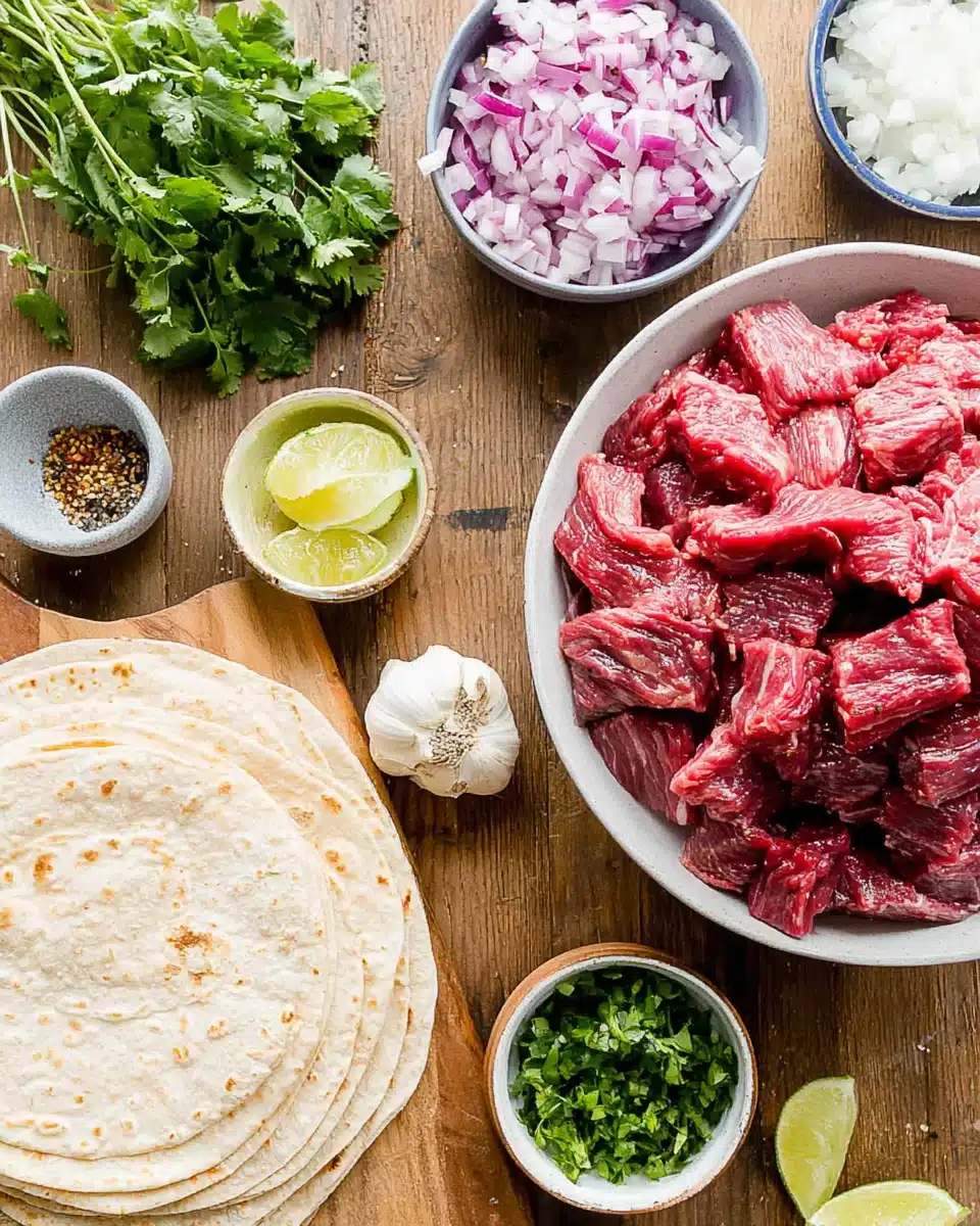 Easy cinco de mayo snacks with marinated beef and fresh ingredients.