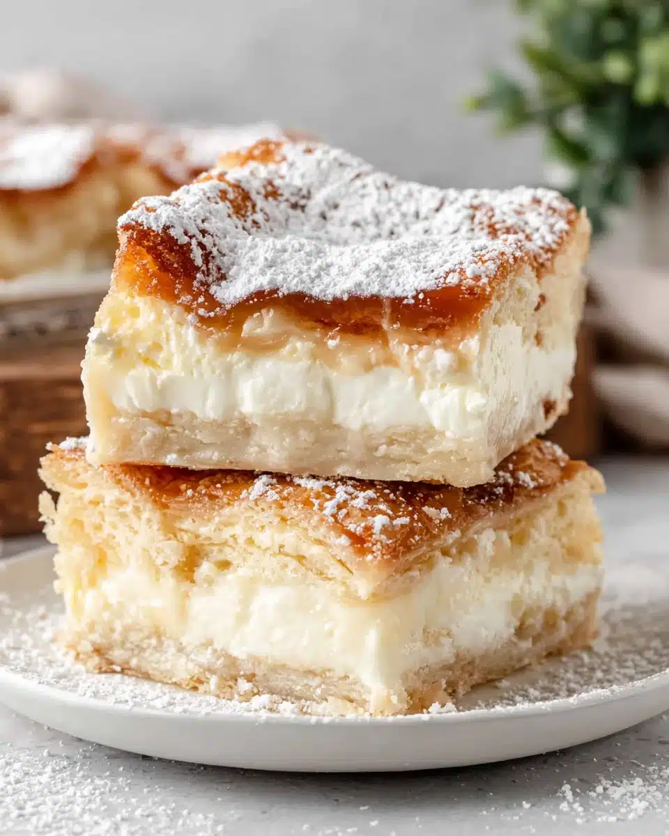 Crescent Cheesecake Bars - Easy Dessert Recipe Delicious crescent cheesecake bars topped with cinnamon and sugar.