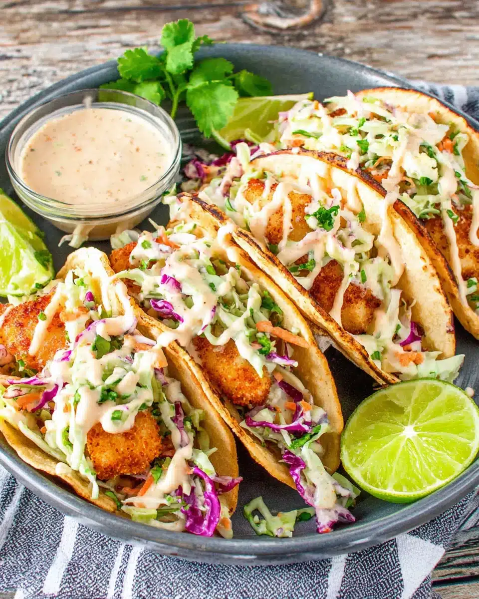 Crispy Fish Tacos with Zesty Slaw Recipe Delicious fish tacos with slaw, perfect for weeknights.