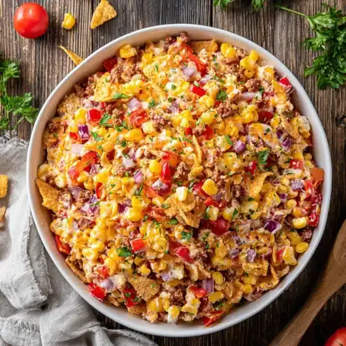 Fritos Chili Cheese Salad: A Crunchy Delight 1 Fritos chili cheese salad ready to serve.