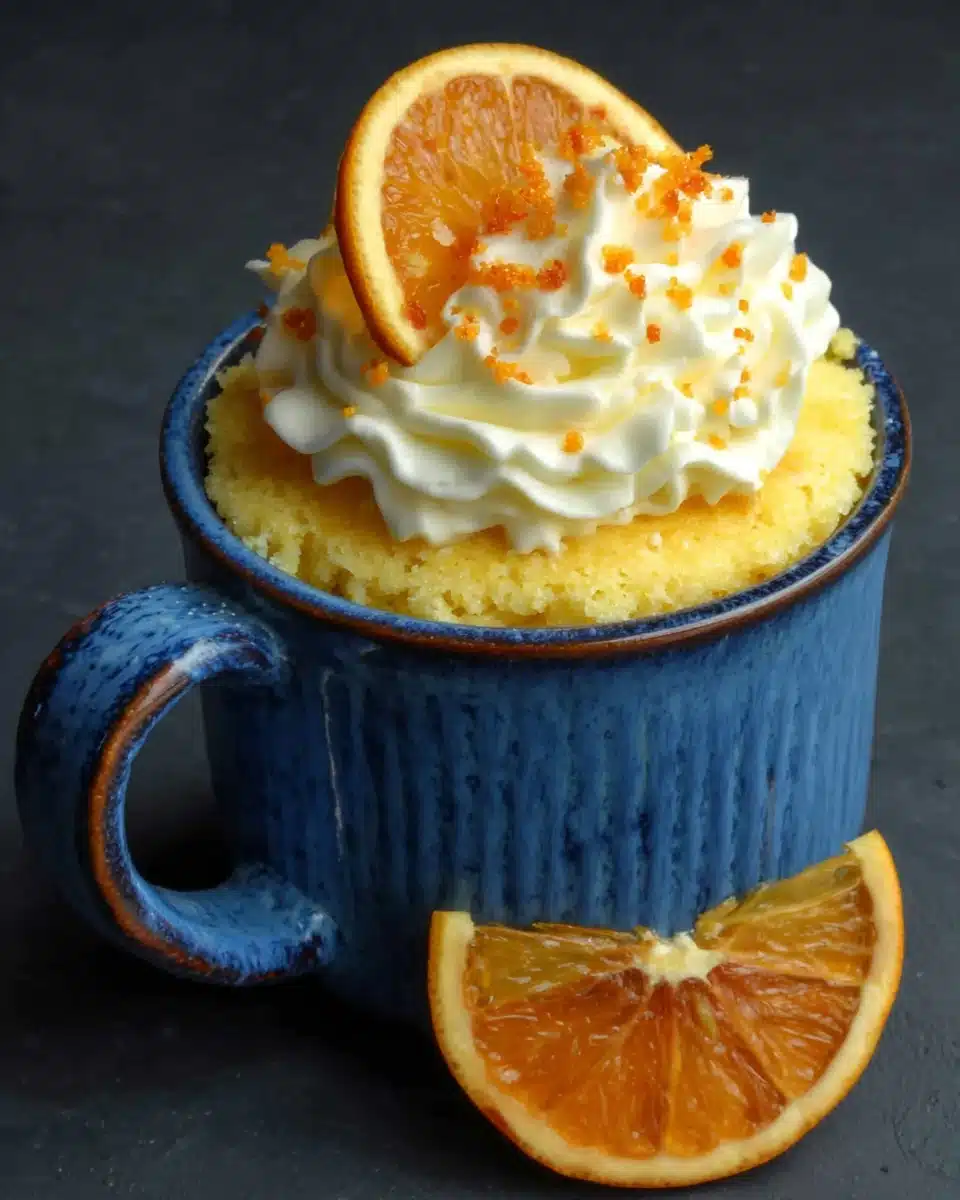 Healthy lemon cottage cheese mug cake recipe.