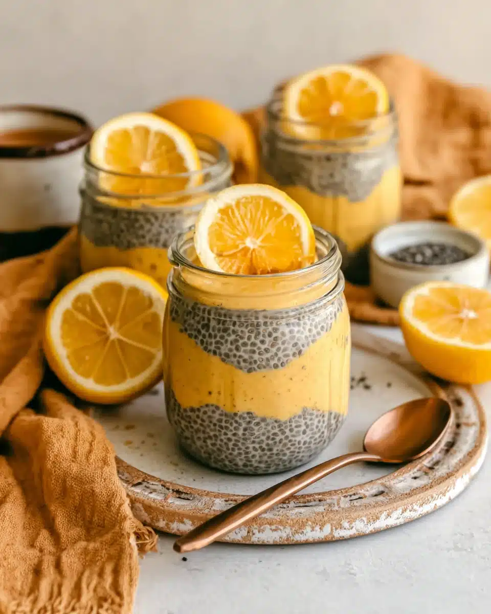 Delicious Lemon Cream Chia Pudding Recipe Healthy lemon cream chia pudding dessert