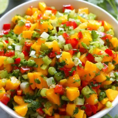 Mango Salsa Recipe: A Fresh and Flavorful Delight 1 Delicious mango salsa recipe with fresh ingredients.
