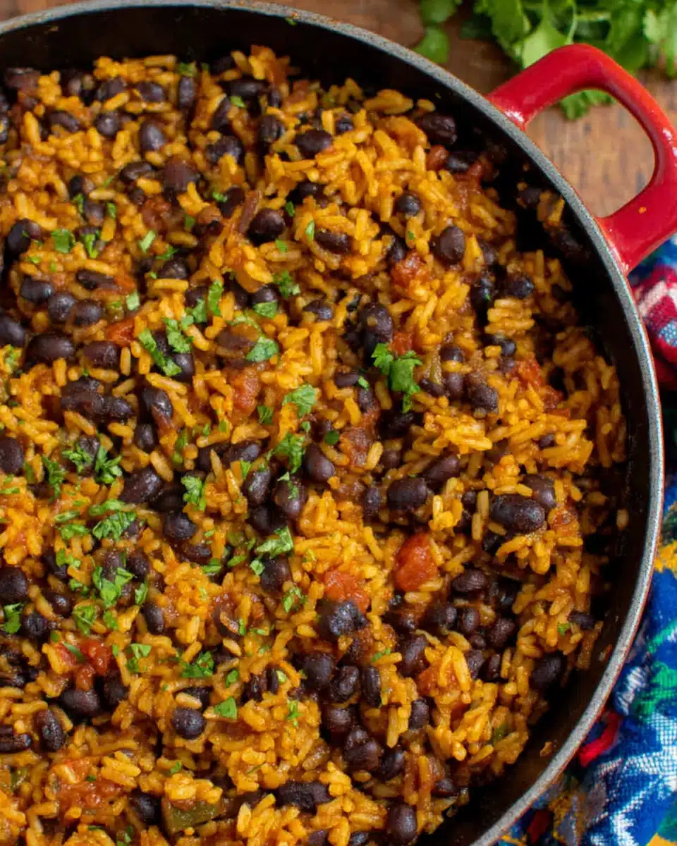 Savory Mexican black beans dish packed with flavor.
